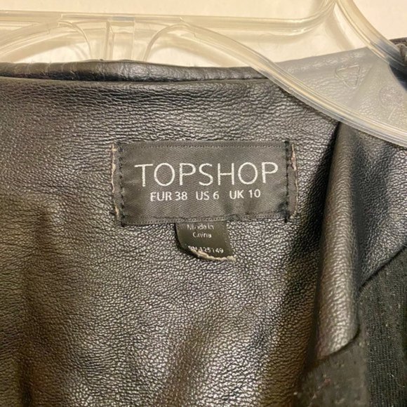 Topshop Quilted Faux Leather Jacket - Picture 5 of 6